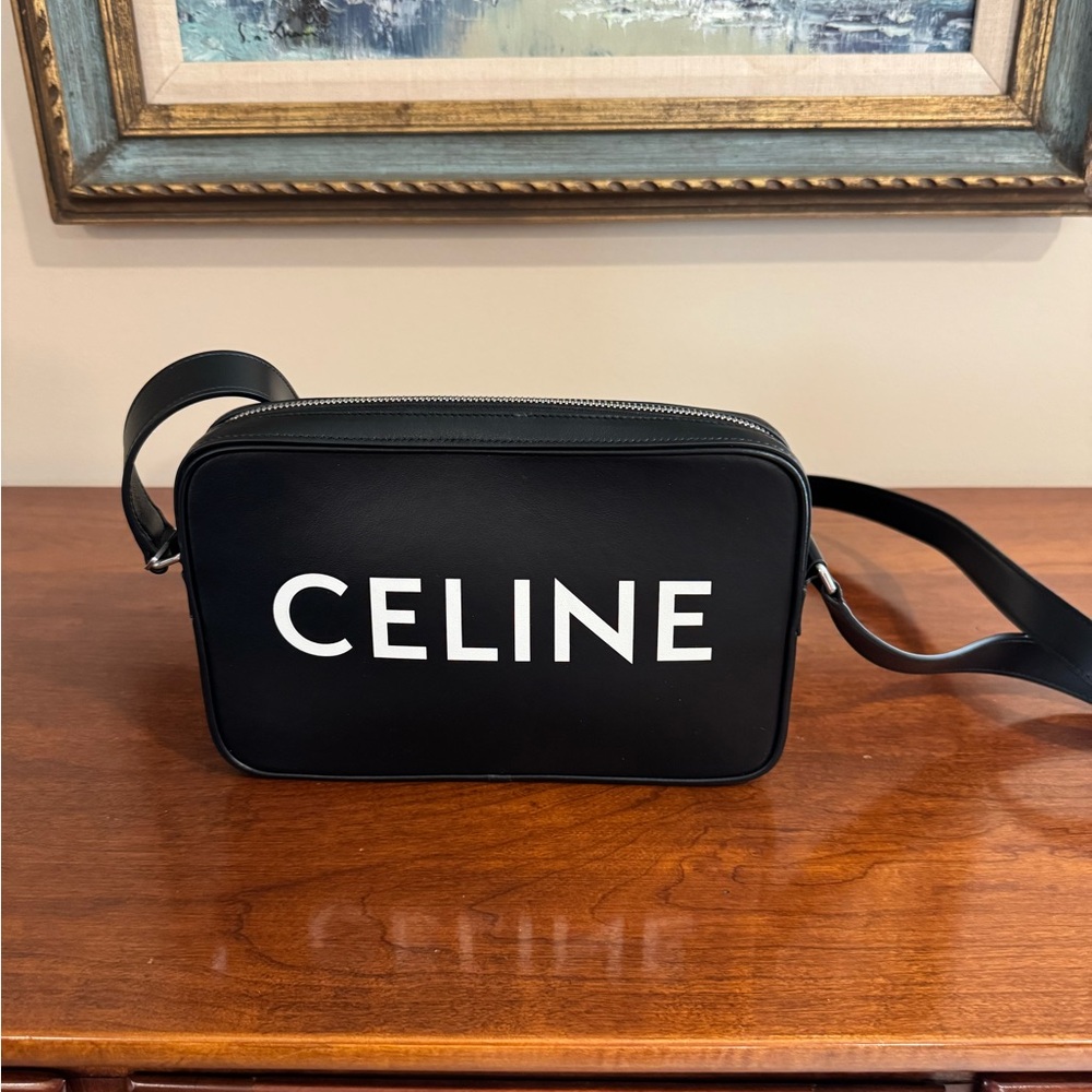 Celine Black Crossbody Messenger Bag